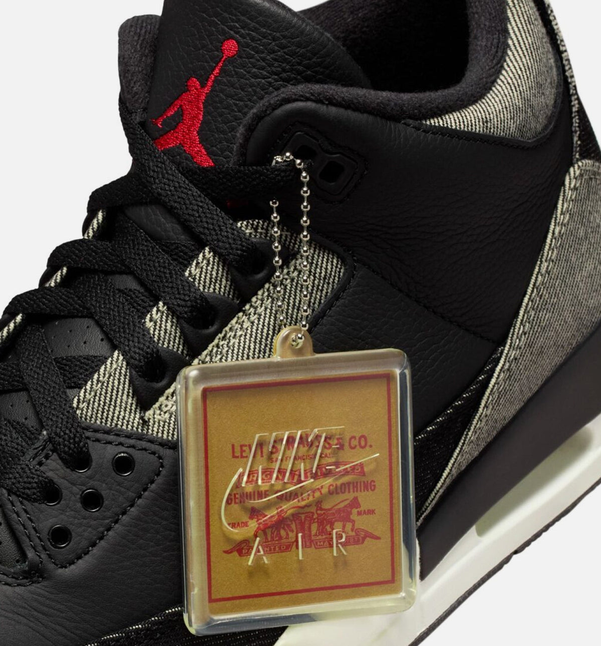 Air Jordan 3 x Levi's Black and White Men's Lifestyle Shoe