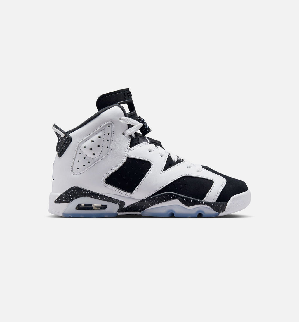 Air Jordan 6 Retro Black and White Grade School Lifestyle Shoe