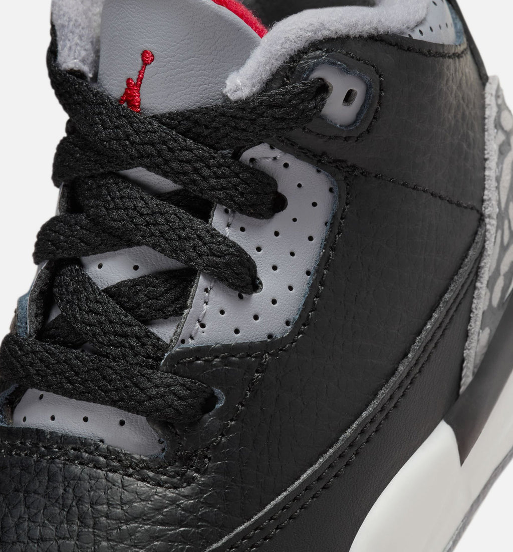 Air Jordan 3 Retro Black Cement Infant/Toddler Lifestyle Shoe