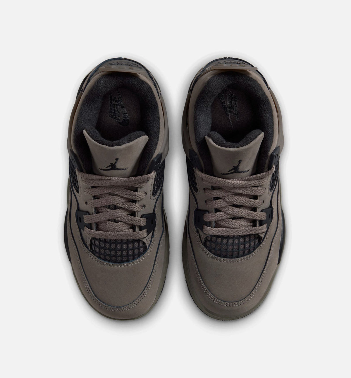 Air Jordan 4 Retro Cave Stone and Black Preschool Lifestyle Shoe