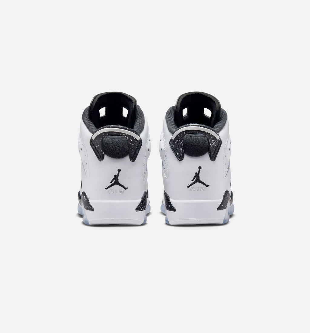 Air Jordan 6 Retro Black and White Grade School Lifestyle Shoe