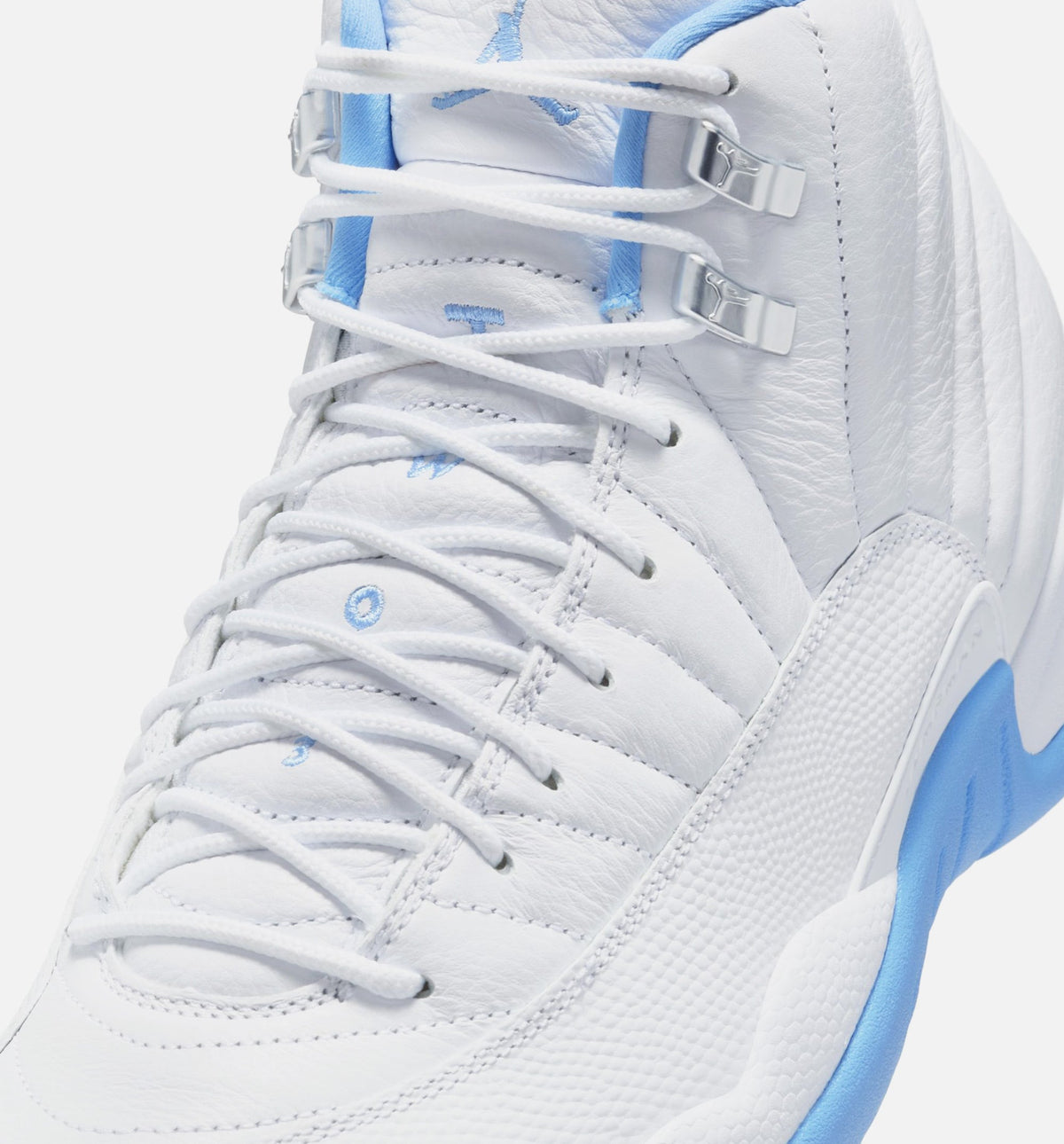 Air Jordan 12 Retro White and University Blue Men's Lifestyle Shoe