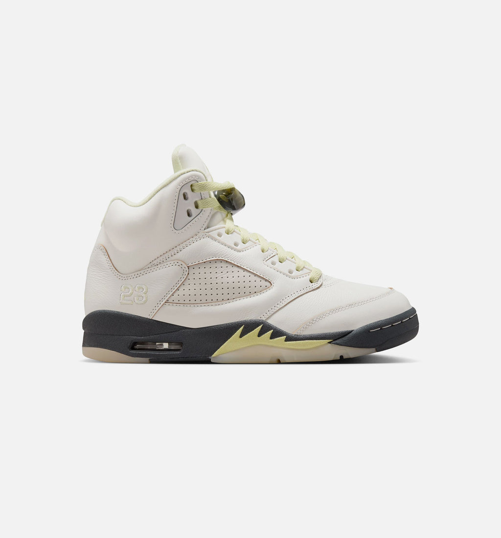 Air Jordan 5 Retro Luminous Green and Sail Women's Lifestyle Shoe