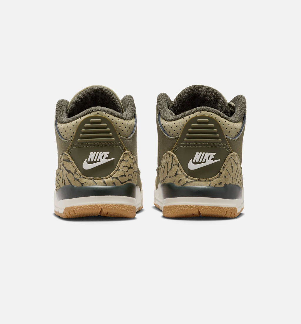 Air Jordan 3 Retro Medium Olive Infant/Toddler Lifestyle Shoe
