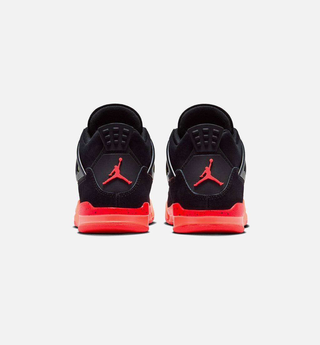 Air Jordan 4 Retro Black Infrared 23 Preschool Lifestyle Shoe