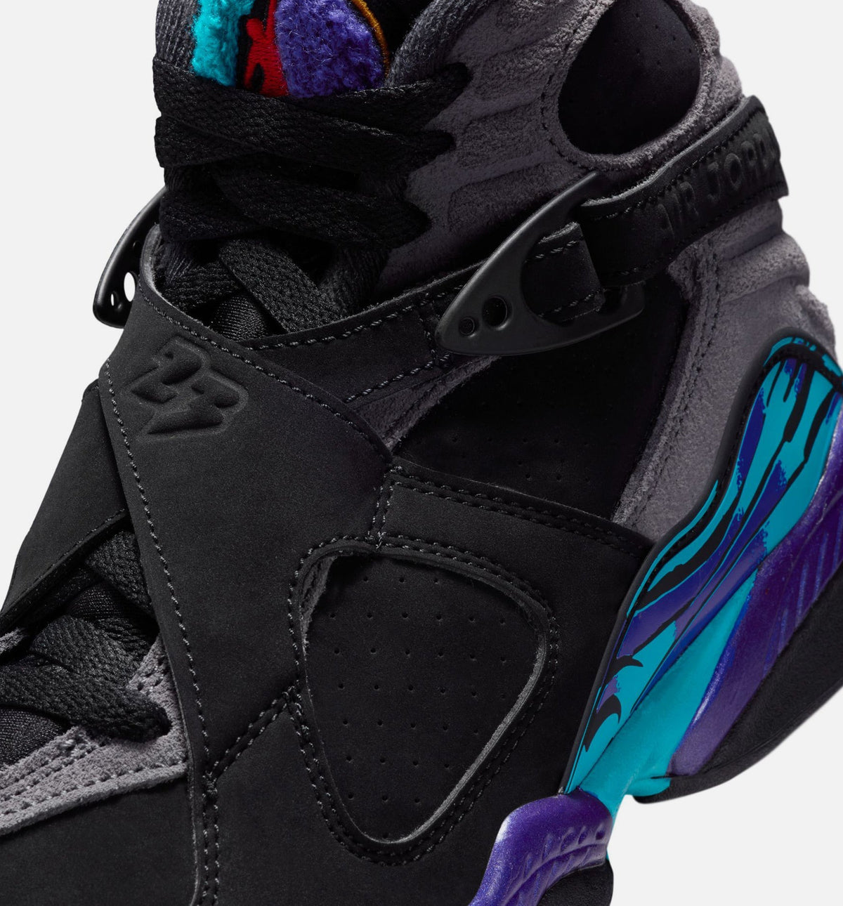 Air Jordan 8 Retro Aqua Grade School Lifestyle Shoe