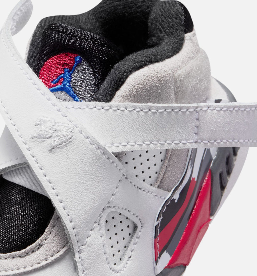 Air Jordan 8 Retro White and True Red Infant/Toddler Lifestyle Shoe