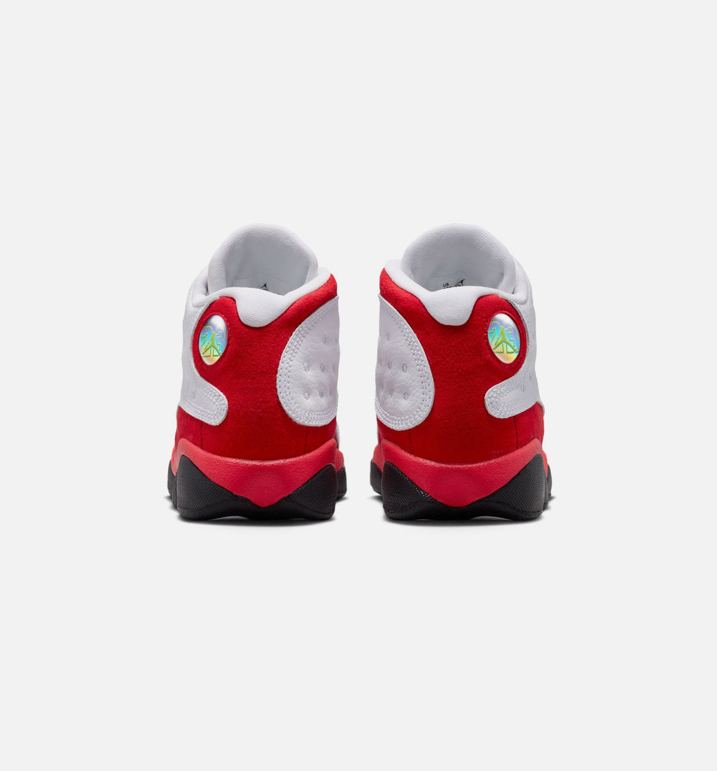 Air Jordan 13 Retro White and University Red Preschool Lifestyle Shoe